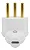 Pino Macho Branco 2P+T 10A C/Prensa Cabos PLD6-3 90º Margirius 130976 - Imagem 5