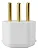 Pino Macho Branco 2P+T 10A C/Prensa Cabos PLD6-3 90º Margirius 130976 - Imagem 3