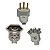 Pino Macho Cinza 2P+T 10A C/Prensa Cabos PLD6-3 90º Margirius 130969 - Imagem 2