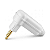Pino Macho Branco 2P 10A PLD10-2 90º C/Prensa Cabos 177131 - Imagem 1