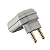 Pino Macho Cinza 2P 10A PLD10-2 90º C/Prensa Cabos 177155 - Imagem 1