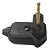 Pino Macho Preto 2P 10A PLD10-2 90º C/Prensa Cabos 177117 - Imagem 2