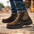 Bota De Couro Nubuck Bico De Plastico Trekking Nº42 Cor Café 50B26 CB BP Marluvas 869288 - Imagem 2