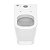 Bacia Para Caixa Acoplada GAP Saida Horizontal Na Cor Branca B342235004 Roca 120595 - Imagem 2