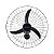 Ventilador Oscilante de Parede Preto 60CM Bivolt Ventisol - Imagem 1