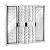 Janela em Alumínio Veneziana 100x120 6 Folhas c/ Grade Esquadrisul - Imagem 1
