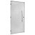 Porta Lambril de Giro 210x90 Branca Esquerda com Puxador 6349 Esquadrisul - Imagem 1