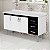 Gabinete de Cozinha Tóquio 1,50M Branco e Preto 539202 Rorato - Imagem 3