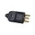 Plug Macho 2P+T 20A 180º Preto B.Lux - Imagem 1