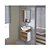 Gabinete para Banheiro Firenze 83,5CM MDP com Espelheira e Cuba Louça Rorato - Imagem 2
