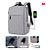 Mochila Notebook Bolsa Moderna Masculina Feminina Usb - Imagem 2