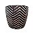 Cachepot De Cerâmica Preto Zig e Zag 8 Cm - Imagem 4