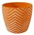 Cachepot De Cerâmica Terracota Zig e Zag 8 Cm - Imagem 1
