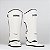 Caneleira de Muay Thai e Kickboxing Maximum Classic White/Black - PAR - Imagem 1