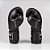KIt boxe luva classic black + bucal vermelho + bandagem preta - Imagem 3