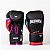 Luva de Boxe e Muay Thai Profissional Preto e Azul - Imagem 3