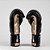 Luva de Boxe e Muay Thai Preta Detalhes Dourado - Imagem 3