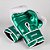 Luva de Boxe e Muay Thai Branca Detalhes Verde - Imagem 9