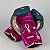 Kit Luva e Caneleira Muay Thai Azul Detalhes Rosa - Imagem 7