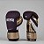 Kit Luva e Caneleira Muay Thai Roxa Detalhes Dourado - Imagem 2