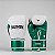 Kit Luva e Caneleira Muay Thai Profissional Branca Detalhes Verde - Imagem 4