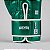 Kit Luva e Caneleira Muay Thai Profissional Branca Detalhes Verde - Imagem 5