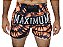 Shorts de Muay Thai Maximum Tie Dye Laranja - Logo Prata - Imagem 2