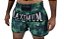 Shorts de Muay Thai Maximum Folhas Verde - Logo Prata - Imagem 1