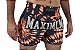 Shorts de Muay Thai Maximum Tie Dye Laranja - Logo Dourado - Imagem 2