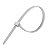ABRACADEIRA DE NYLON 4,8 X 200 PCT C/ 100PCS BRANCA - Imagem 2