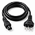 Cabo de Força para Notebook IEC C5 Mickey 1,5 m - Imagem 1
