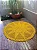 Tapete de Crochê Redondo 1,60 Metros - Cor Amarelo - Imagem 1