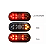Kit 2 Sinaleira De Led 1 lusz de placa para Carretinha Carreta Reboque - Imagem 7