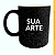 Caneca Branca Mágica Glitter Preto 325ml - Imagem 2