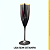 Taça Champagne Preto Borda Dourada 160ml - Sem Estampa - Imagem 1
