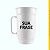 Caneco Chopp Alumínio Branco 750ml - Imagem 2