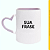Caneca Branca Alça e Interior Lilás Coração 325ml - Imagem 2