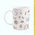 Caneca Branca Lisa 325ml - Geógrafo - Imagem 3