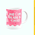 Caneca Branca Lisa 325ml - Amor É Uma Palavra de 4 Patas - Imagem 3