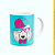 Caneca Branca Lisa 325ml - Amor É Uma Palavra de 4 Patas - Imagem 3