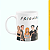 Caneca Branca Lisa 325ml - Friends - Imagem 1