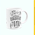 Caneca Branca Lisa 325ml - Happy Birthday - Imagem 3