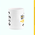 Caneca Branca Lisa 325ml - Happy Birthday - Imagem 2
