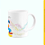 Caneca Branca Lisa 325ml - Trio Divertido - Imagem 3
