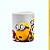Caneca Branca Lisa 325ml - Natal Minions - Imagem 2