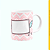 Caneca Branca Lisa 325ml -  Dinda Querida da Minha Vida - Imagem 3