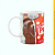 Caneca Branca Lisa 325ml - A Vida é um Prestígio com Você - Imagem 1