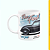 Caneca Branca Lisa 325ml - Fusca Preto - Imagem 1