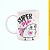 Caneca Branca Lisa 325ml - Super Mãe! - Imagem 1