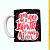 Caneca Branca Lisa 325ml - Com você até o infinito e mais além - Imagem 1